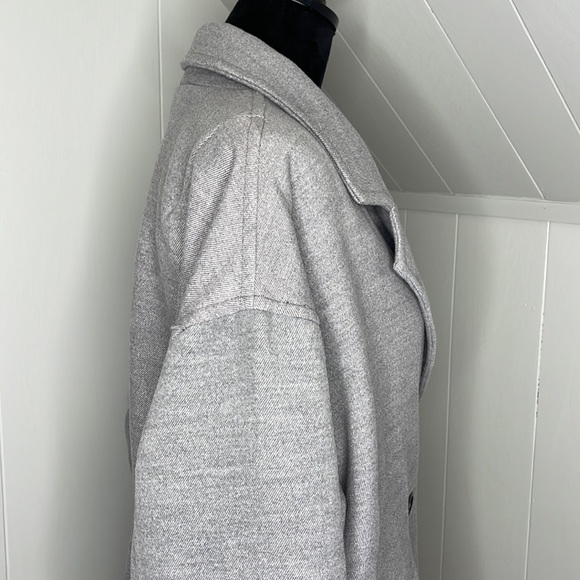 Free People Gray Double-Breasted Coat - Picture 7 of 15